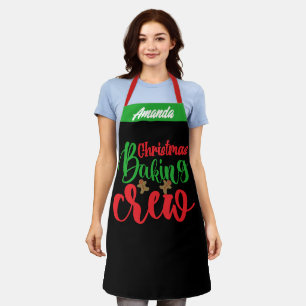 Delantal Aprones de nombres de chef personalizados, Navidad