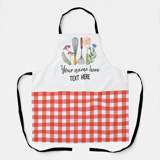Delantal Aprones familiares personalizados de correspondenc (Anverso)