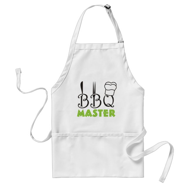Delantal Aprones maestros de barbacoa (Frente)