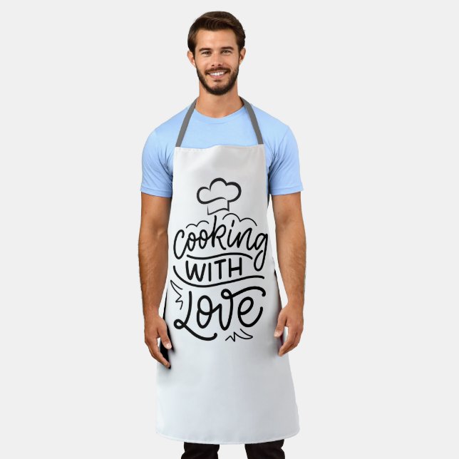 Delantal Aprones personalizados con citas de cocina lúdicas (Gastado)