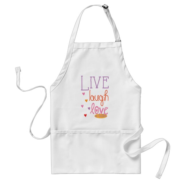 Delantal Aprons Live Laugh Love a Latke (Frente)