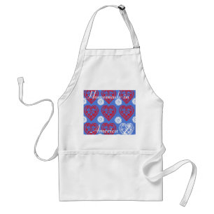 DELANTAL APROONOS DE CHEF PATRIÓTICOS - DISEÑOS ROJO, BLANC