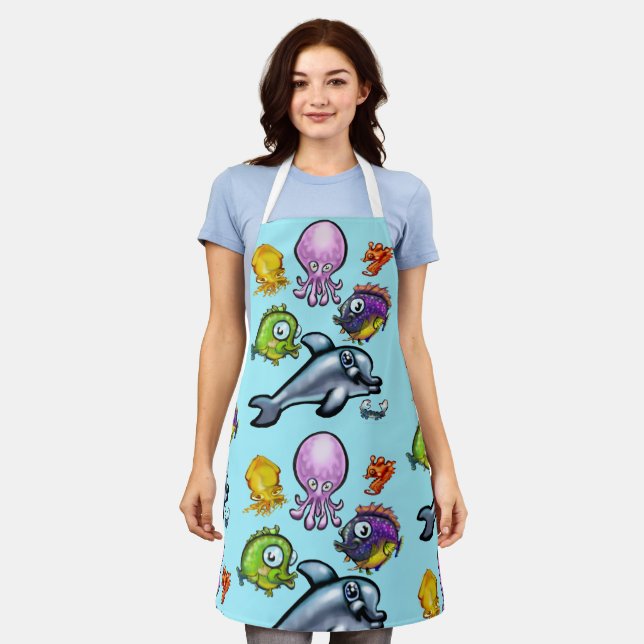 Delantal Aqua Babies Apron (Gastado)