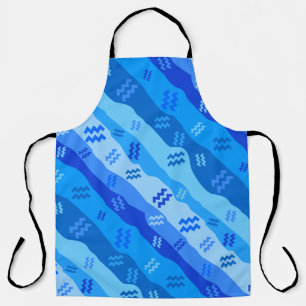 Delantal Aquarius Zodiac Stripes