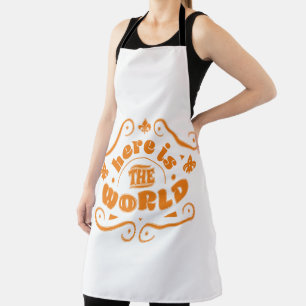 Delantal Aquí está el mundo