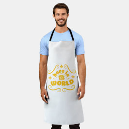 Delantal Aquí está el mundo