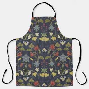 Delantal Aquilegia Art Nouveau: Floral oscura