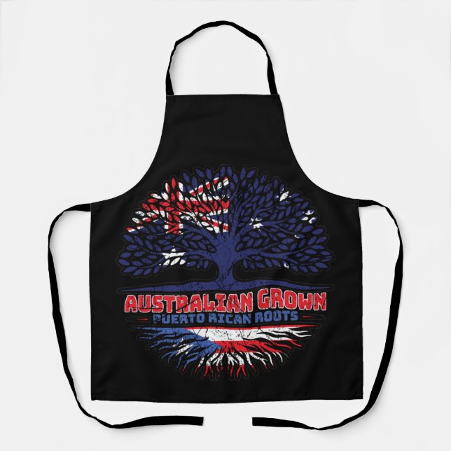 Delantal Árbol australiano puertorriqueño (Anverso)