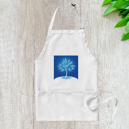 Delantal Árbol blanco en la nieve