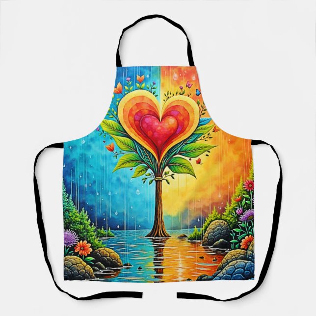 Delantal Árbol de amor y diseño de vida (Anverso)