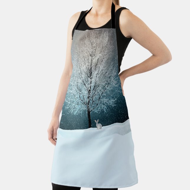 Delantal Árbol de escarcha por la noche (in situ)