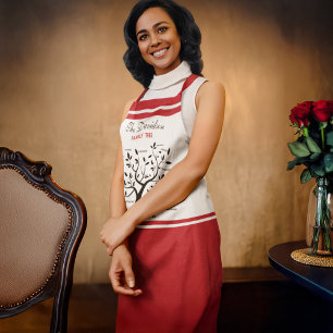 Delantal Árbol de familia grande personalizado (20 nombres)