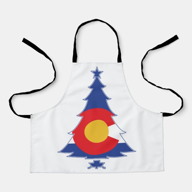 Delantal Árbol de Navidad de Colorado (Anverso)