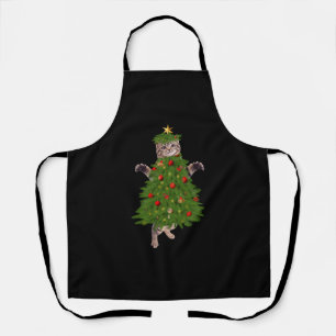 Delantal Árbol de Navidad de gato