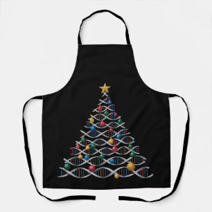 Delantal Árbol de Navidad de hélice de ADN Biología Profeso