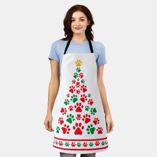 Delantal Árbol de Navidad de Perro Paw