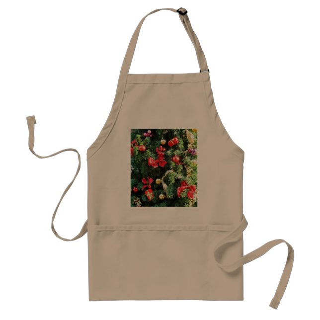 Delantal Árbol de Navidad decorado (Frente)