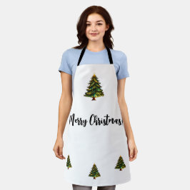 Delantal Árbol de Navidad Feliz Cocina Repostería Fiesta