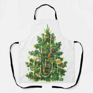 Delantal Árbol de Navidad Vintage