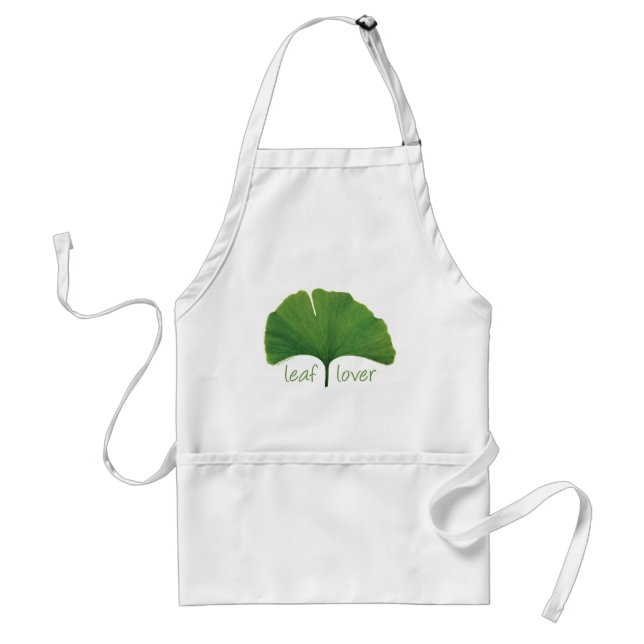 Delantal Árbol Hugger, Leaf Lover - Ginkgo (Frente)