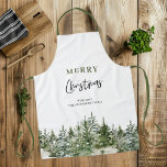 Delantal Árbol verde de los navidades | Feliz Navidad<br><div class="desc">Árbol verde de los navidades | Feliz Navidad</div>