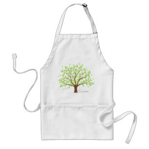 Delantal Árbol verde de verano
