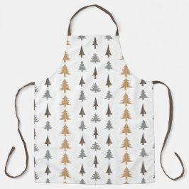 Delantal Árboles navideños de granja