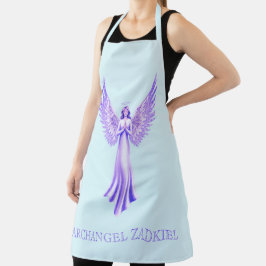 Delantal Arcángel Zadkiel Purple Y Aqua