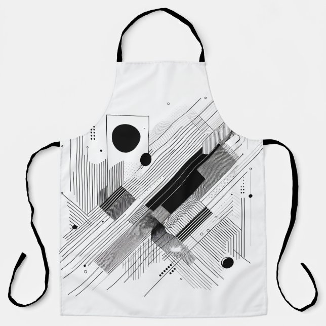 Delantal Architectural Line Matrix  (Anverso)