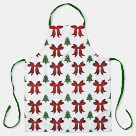 Delantal arco de árbol de navidad