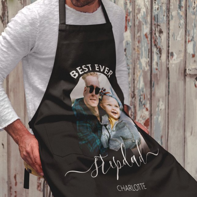 Delantal Arco fotográfico moderno | Mejor Stepdad de Ever (Subido por el creador)