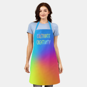 Delantal Arcoiris "cultivar creatividad"