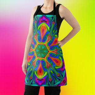 Delantal Arcoiris hippie psicodélico
