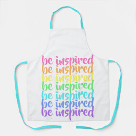 Delantal Arcoiris "Sé inspirado"