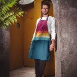 Delantal Arcoiris vintage<br><div class="desc">Fondo de rayas de contraste antiguas. Patrón de rayas de surf de estilo retro veraniego que hace que tu delantal parezca maravilloso. Pruébelo y deje sus comentarios.</div>