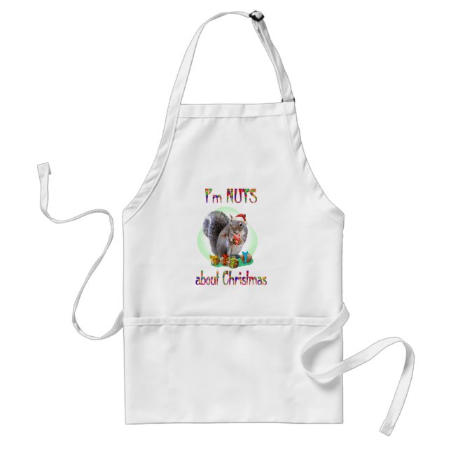 Delantal Ardilla del navidad (Frente)