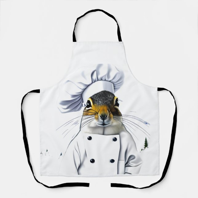 Delantal ardilla en el Gorra de un chef (Anverso)