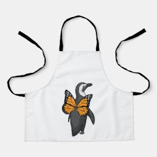 Delantal Areas de mariposa de pingüino