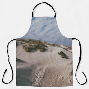 DELANTAL ARENA BLANCA Y CAMPO GRIS VERDE