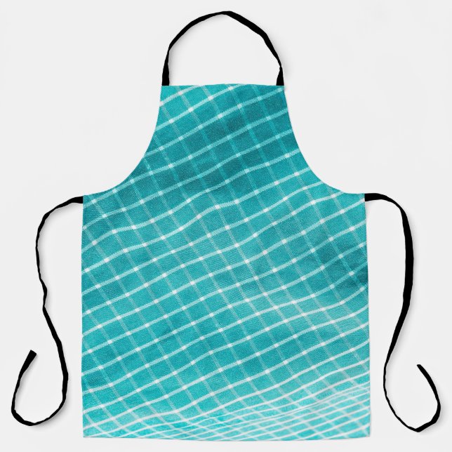 Delantal Armario textil de fondo a cuadros. (Anverso)