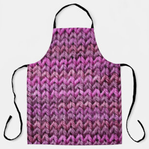 Delantal Armonía de Knit: Textura de banda púrpura