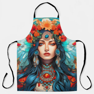 Delantal Armonía en el patrimonio - Diseño Art Nouveau