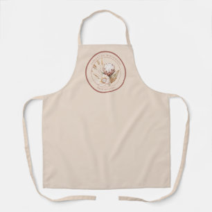 Delantal Arreglista floral de flores silvestres acuarela bo