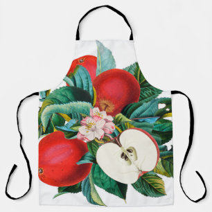Delantal Arreglo antiguo de manzanas botánicas, manzana t
