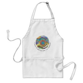 Delantal ART Apron with original art and quote
