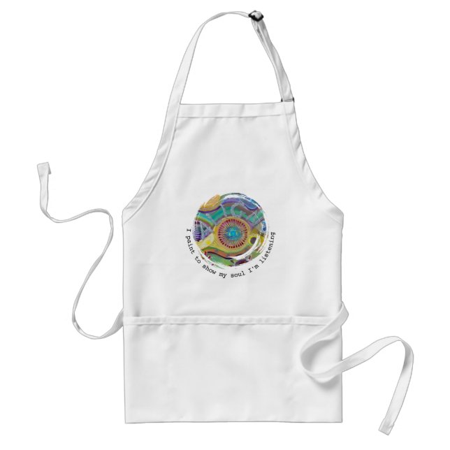 Delantal ART Apron with original art and quote (Frente)