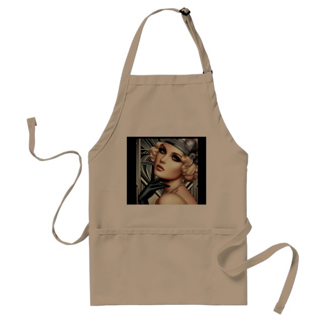Delantal Art Deco Femme Fatale Apron (Frente)