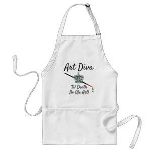 Delantal "ART Diva - ‘Hasta la muerte del arte’ - Apron adu