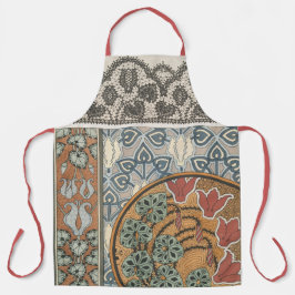 Delantal Art nouveau Cyclamen floral Eugene Grasset elegant