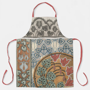 Delantal Art nouveau Cyclamen floral Eugene Grasset elegant